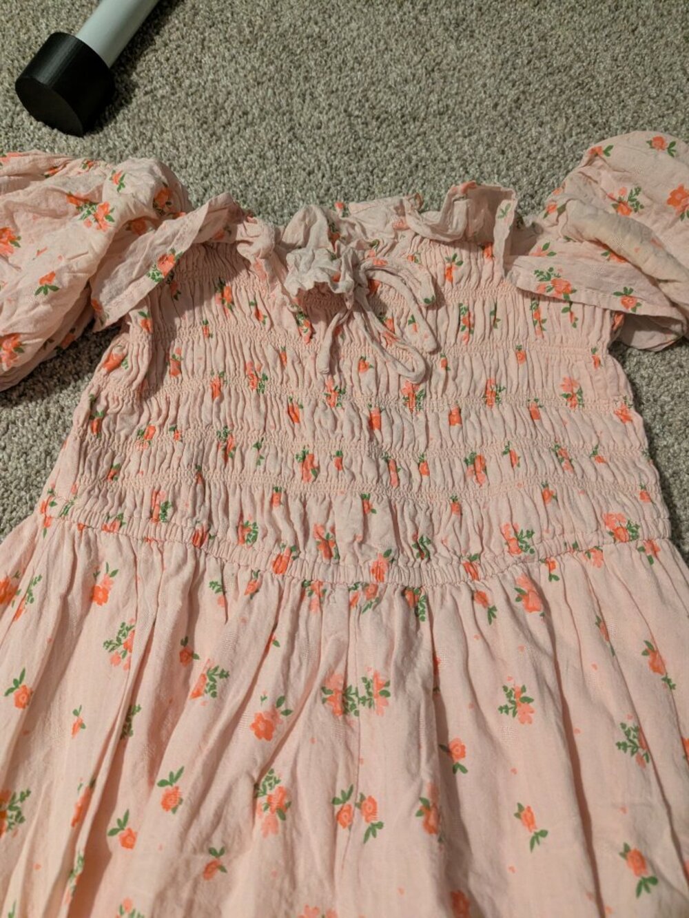 Pink Floral Cottagecore Milkmaid Dress - Picture 2 of 6